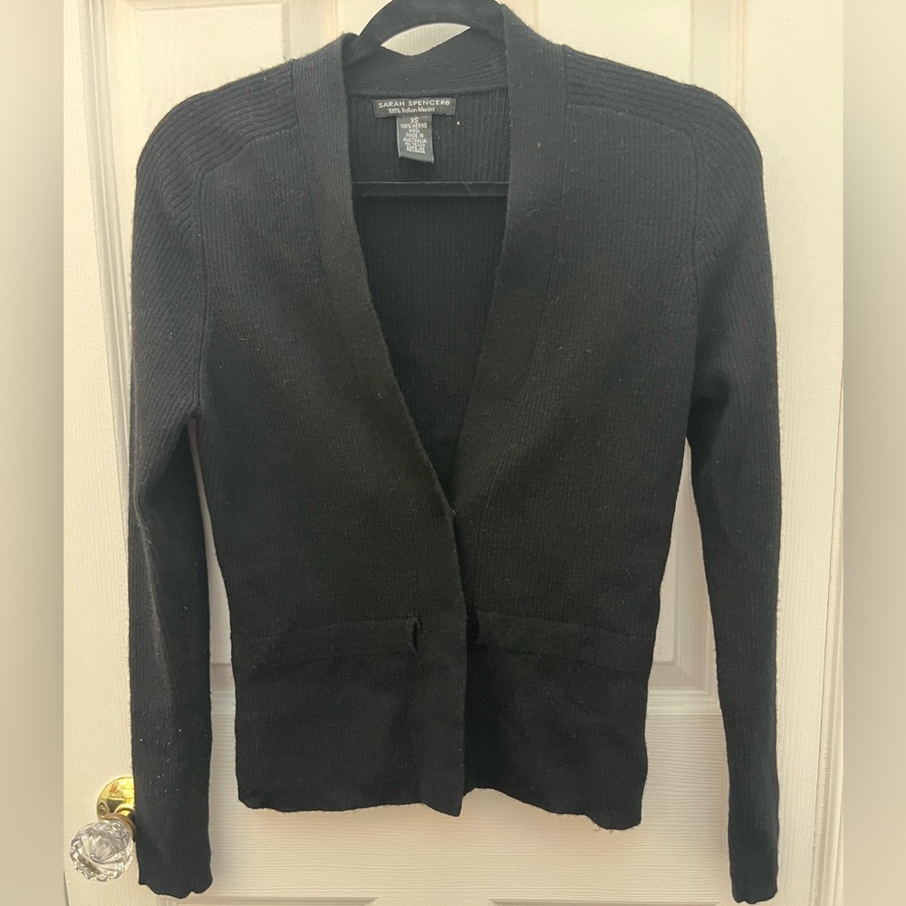 Sarah Spencer Black Cardigan